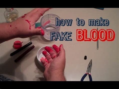 how to make fake blood to put on clothing|how to make fake blood without food coloring.